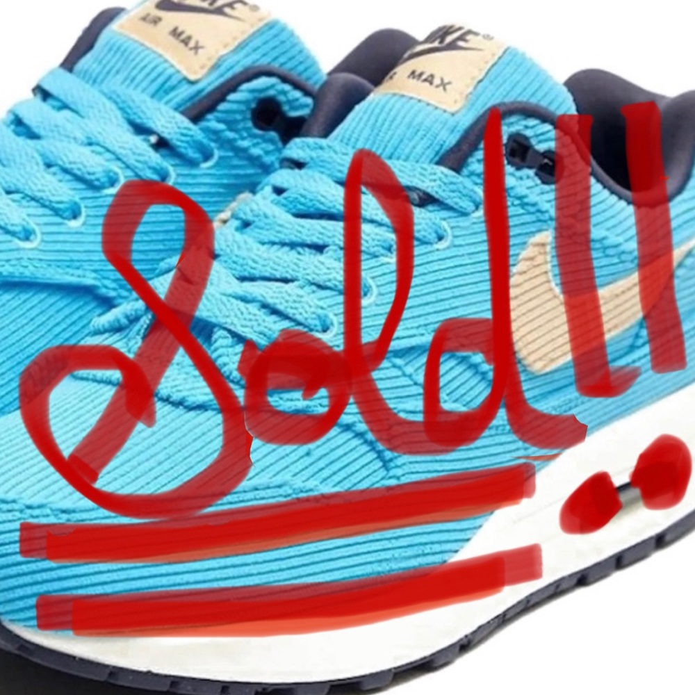 ****Sold***** Air Max 1 Corduroy “Baltic Blue” Size 11